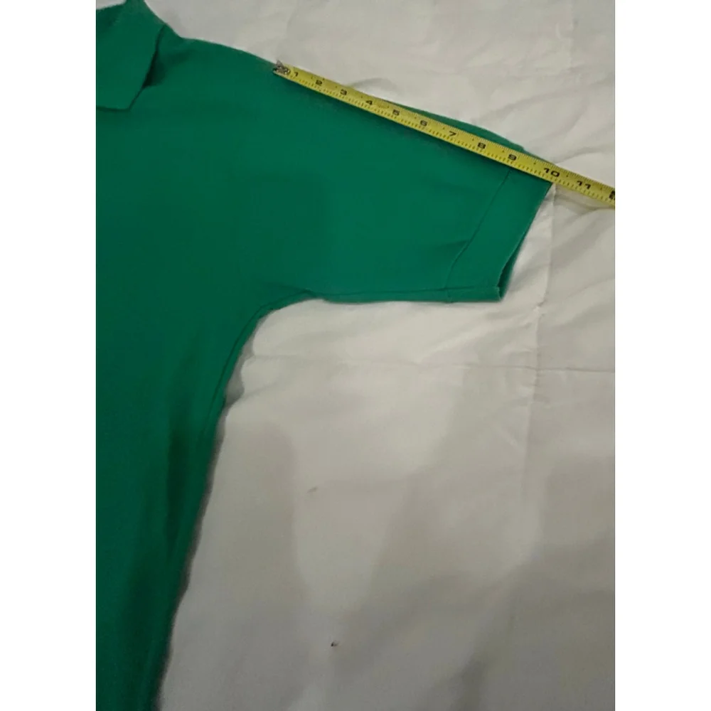 vintage Men's Michael Low Green XL Polo Shirt with Raccoon Logo